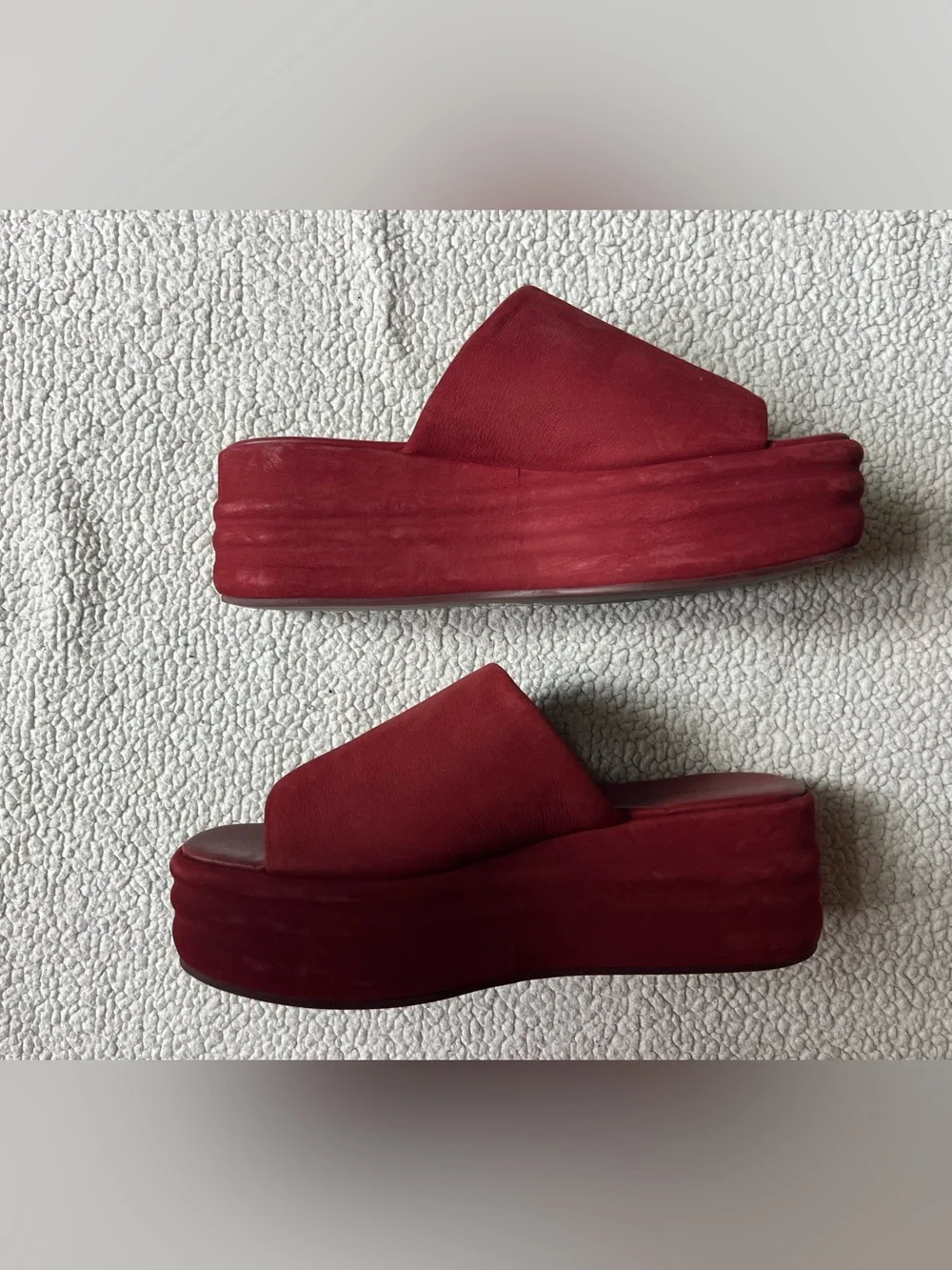 Free People Harbor Cherry Cola Platform Sandals Size 38 / 8 Womens